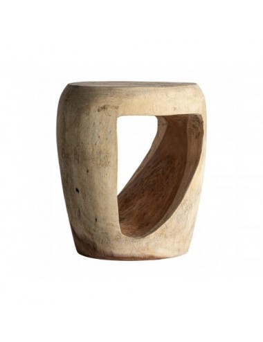 Mesa Auxiliar Krania Madera Suar 39x39x46 Estilo Étnico - 1