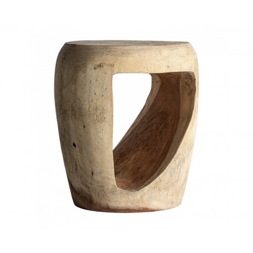 Mesa Auxiliar Krania Madera Suar 39x39x46 Estilo Étnico - 1