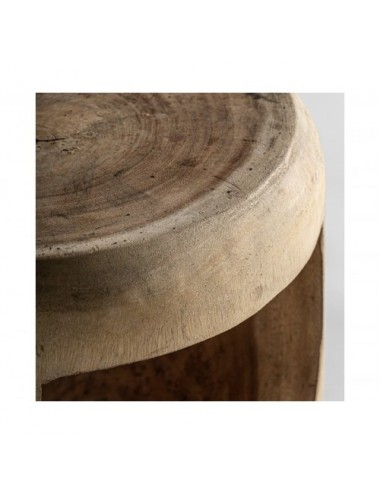 Mesa Auxiliar Krania Madera Suar 39x39x46 Estilo Étnico - 1