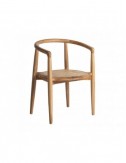 Silla Tostily Madera De Teka 57x46x78 Estilo Contemporáneo - 1