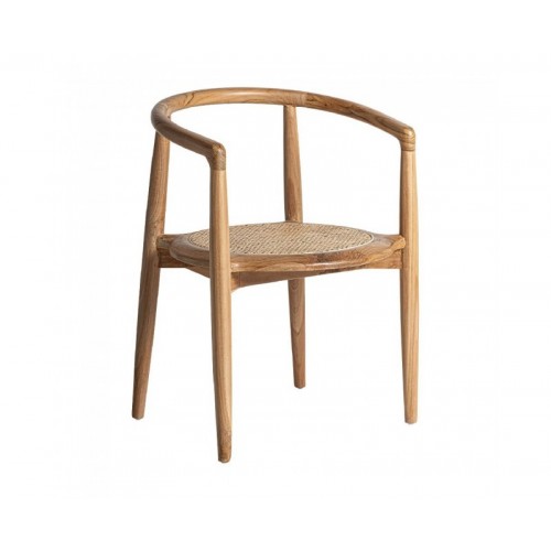 Silla Tostily Madera De Teka 57x46x78 Estilo Contemporáneo - 1