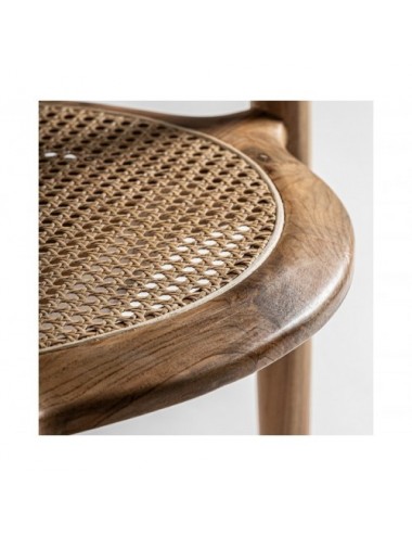 Silla Tostily Madera De Teka 57x46x78 Estilo Contemporáneo - 5
