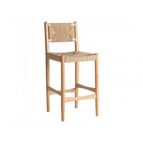 Taburete Agia Madera De Teka 45x47x105 Estilo Contemporáneo - 1