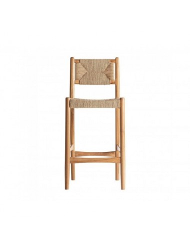 Taburete Agia Madera De Teka 45x47x105 Estilo Contemporáneo - 1