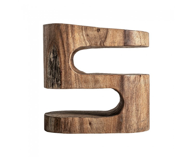 Mesa Auxiliar Kilkis Madera Suar 45x35x52 Estilo Étnico - 1