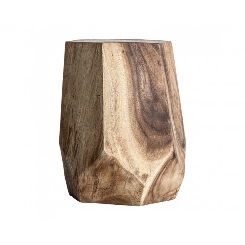 Mesa Auxiliar Rimini Madera Suar 28x28x40 Estilo Étnico - 1