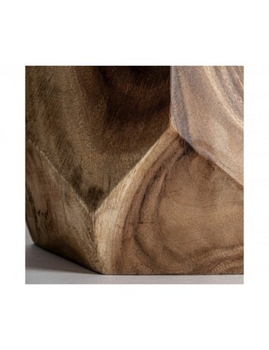 Mesa Auxiliar Rimini Madera Suar 28x28x40 Estilo Étnico - 3