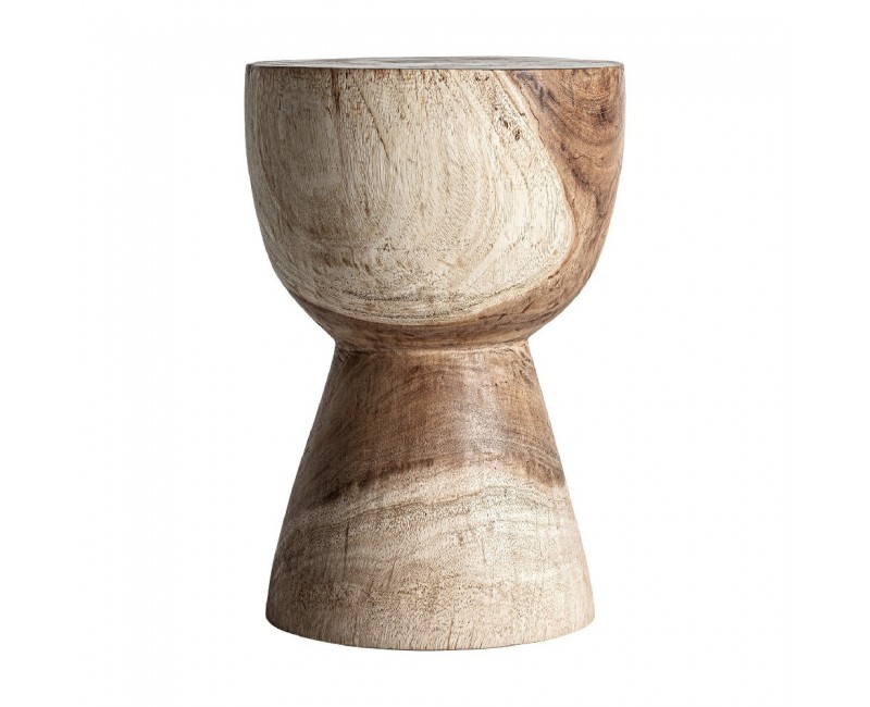 Mesa Auxiliar Rimini Madera Suar 30x30x45 Estilo Étnico - 1