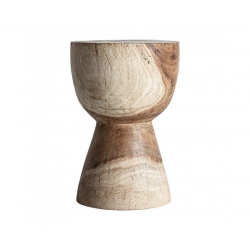 Mesa Auxiliar Rimini Madera Suar 30x30x45 Estilo Étnico - 1