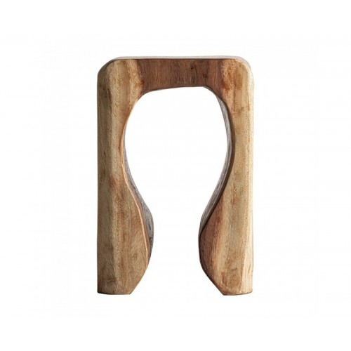 Mesa Auxiliar Rimini Madera Suar 29x29x45 Estilo Étnico - 1