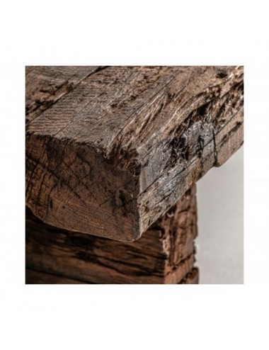 Mesa De Centro Sliven Madera De Teka 170x97x47 Estilo Étnico - 3