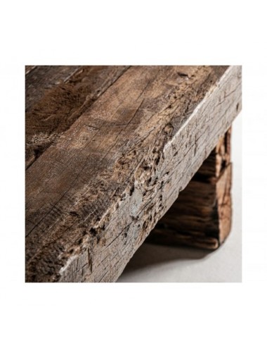 Mesa De Centro Sliven Madera De Teka 170x97x47 Estilo Étnico - 4