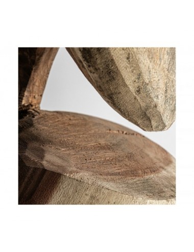 Escultura Harper Madera De Teka 48x48x182 Estilo Étnico - 1