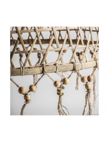 Lámpara De Colgar Bambú 90x90x70 Estilo Boho - 3