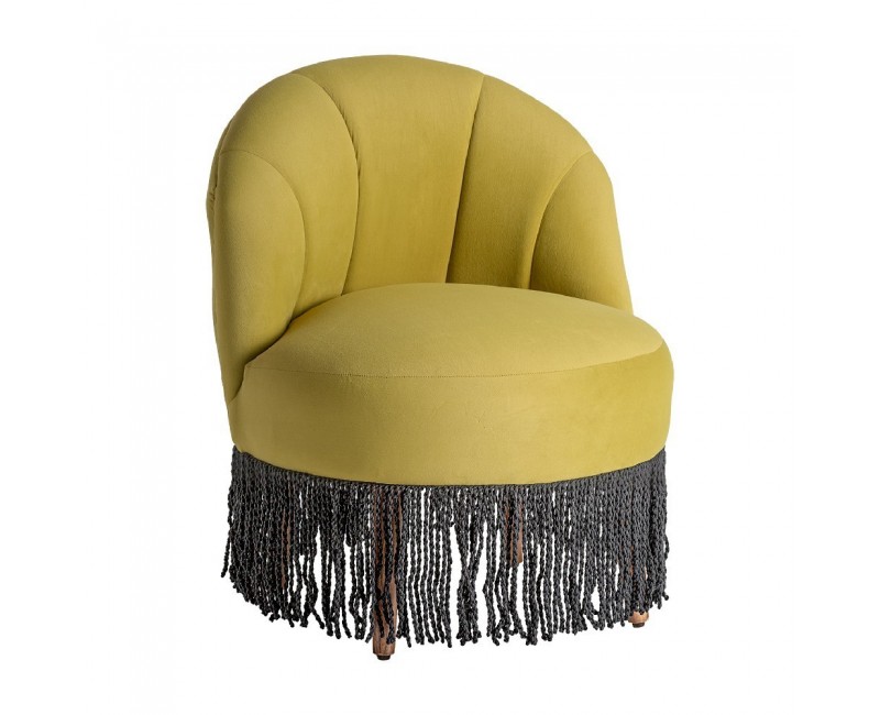 Descalzador Glace Terciopelo 65x68x80 Estilo Vintage - 1