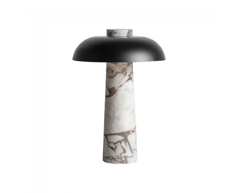 Lámpara De Sobremesa Mármol 29x29x40 Estilo Art Deco - 1