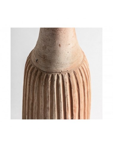 Jarrón Aike Arcilla 13x13x37 Estilo Contemporáneo - 1
