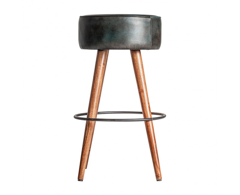 Taburete Idre Madera De Acacia 40x40x69 Estilo Vintage - 1