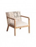 Sillón Greensburg Madera De Mango 64x72,5x76 Estilo Boho - 1