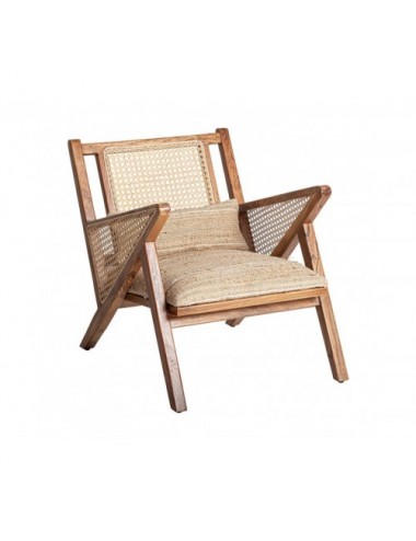Sillón Hickory Madera De Mango 61x82x73 Estilo Boho - 1