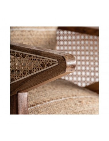Sillón Hickory Madera De Mango 61x82x73 Estilo Boho - 5