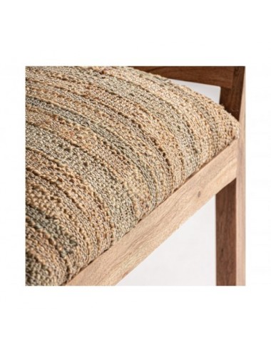 Reposapiés Conway Madera De Mango 55x45x50 Estilo Boho - 4