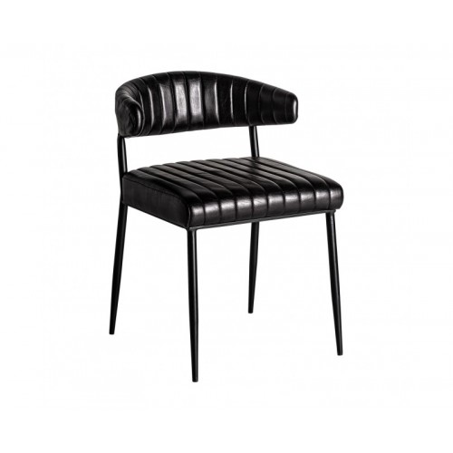 Silla Jarpen Piel 54x59x76 Estilo Vintage - 1