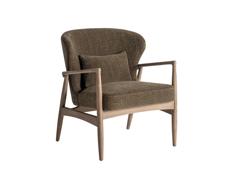 Sillón Tarres Madera De Fresno 71x73x83,5 Estilo Contemporáneo - 1