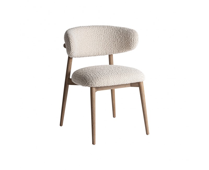 Silla Glorenza Madera De Fresno 58x57x79 Estilo Contemporáneo - 1