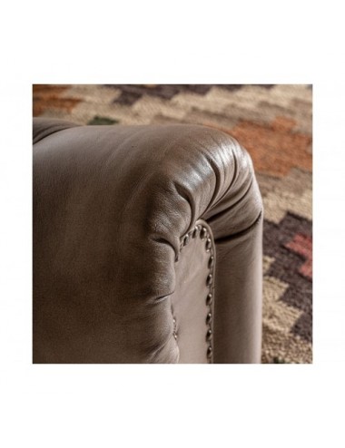 Sofá Hebburn Piel 215x82x74 Estilo Vintage - 5