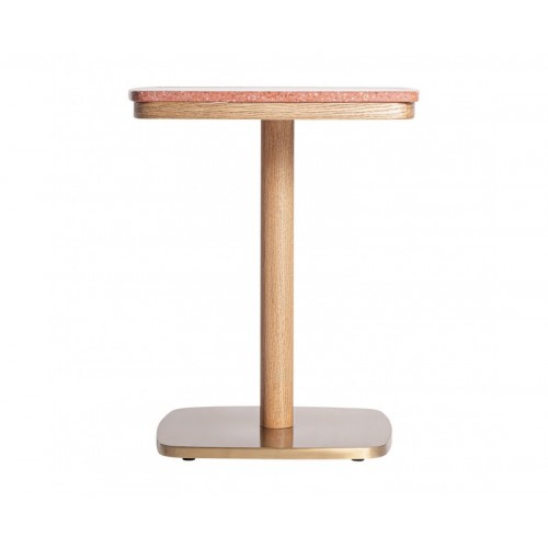 Mesa Bar Alferce Terrazo 50x50x66 Estilo Art Deco - 1