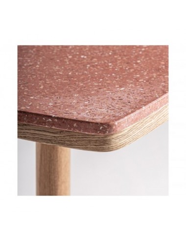 Mesa Bar Alferce Terrazo 50x50x66 Estilo Art Deco - 3