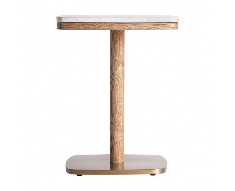 Mesa Bar Alferce Terrazo 50x50x66 Estilo Art Deco - 1