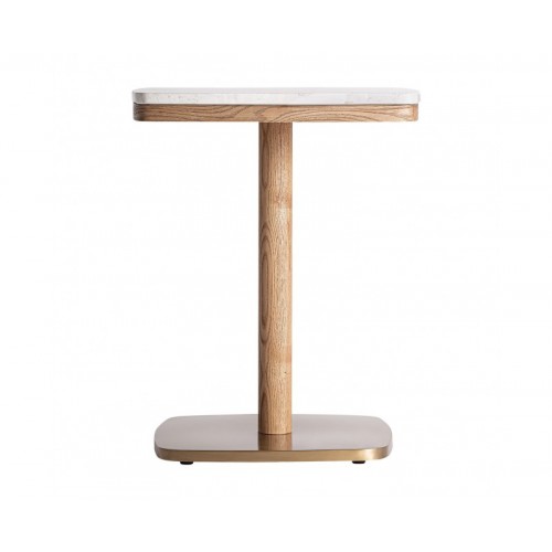 Mesa Bar Alferce Terrazo 50x50x66 Estilo Art Deco - 1