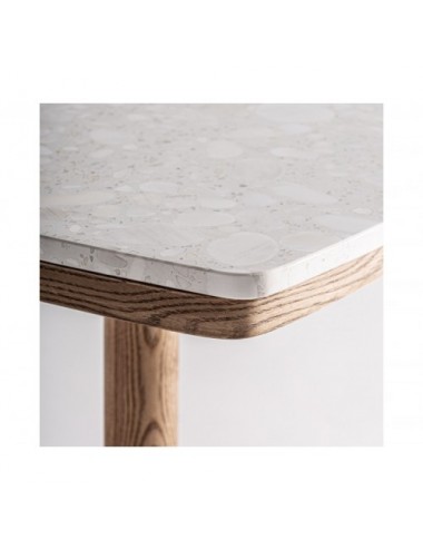 Mesa Bar Alferce Terrazo 50x50x66 Estilo Art Deco - 3