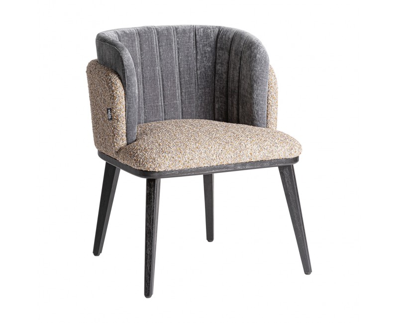 Silla Meda Terciopelo 61x63x77 Estilo Art Deco - 1