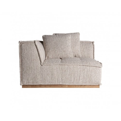 Módulo Sofá Esquinero Vittel Poliéster 122x122x84 Estilo Art Deco - 1