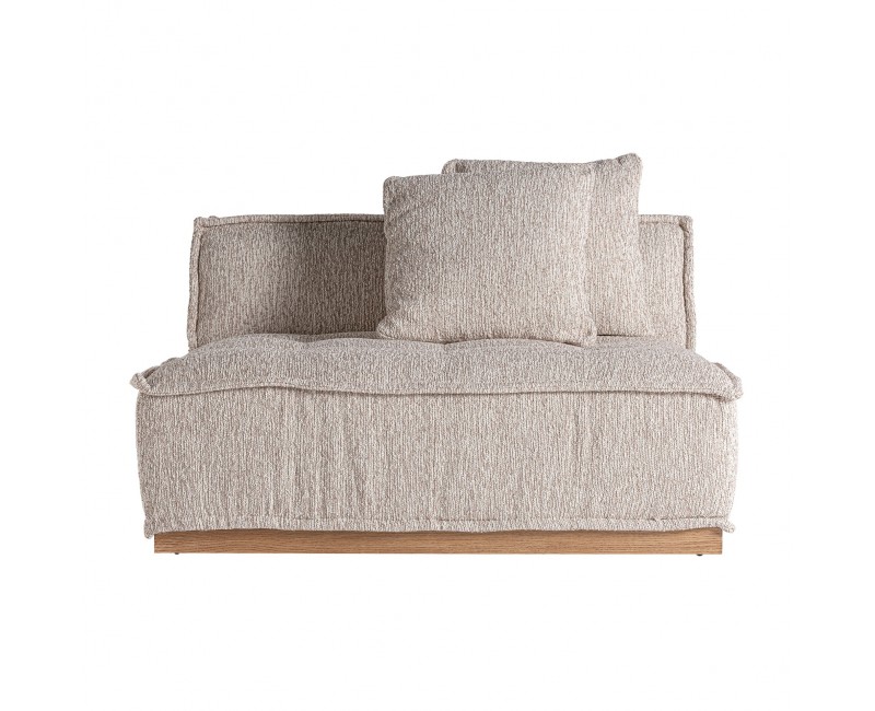 Módulo Sofá Central Vittel Poliéster 122x122x84 Estilo Art Deco - 1