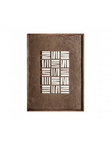 Cuadro Bresse Madera De Pino Reciclado 82x4x122 Estilo Art Deco - 1