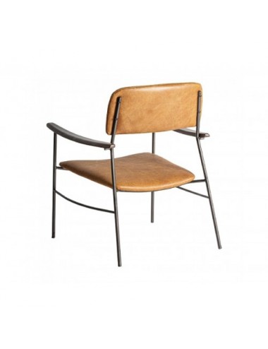 Sillón Waky Piel 62x70x81 Estilo Vintage - 4