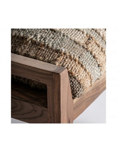 Reposapiés Clarke Madera De Mango 56x47x50 Estilo Boho - 1