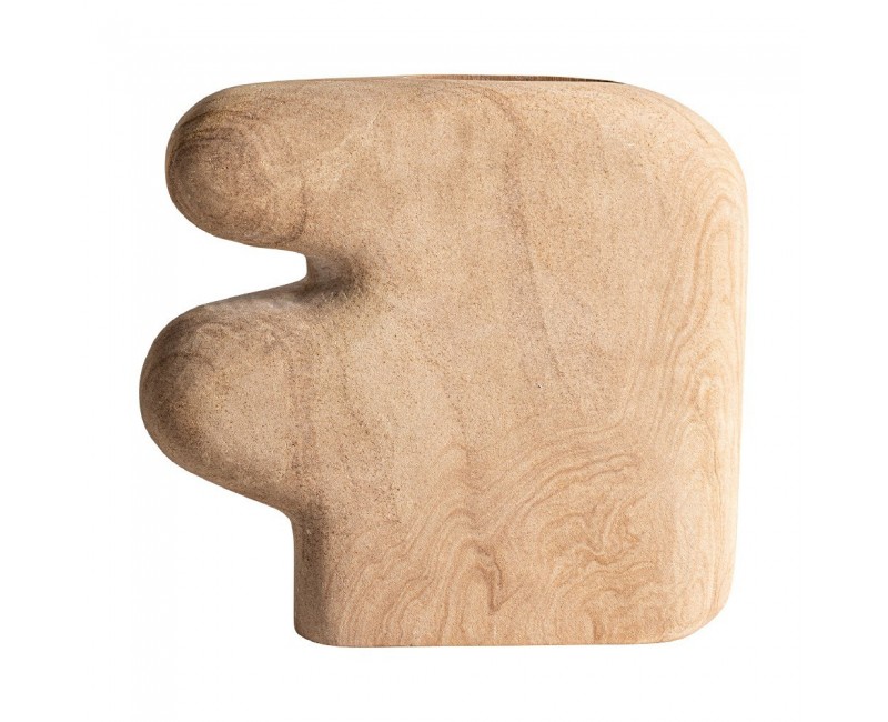 Jarrón Joelhe Mármol 35x7,5x33 Estilo Contemporáneo - 1