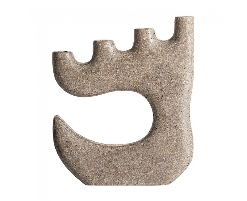 Portavela Gael Mármol 32x5x39 Estilo Contemporáneo - 1