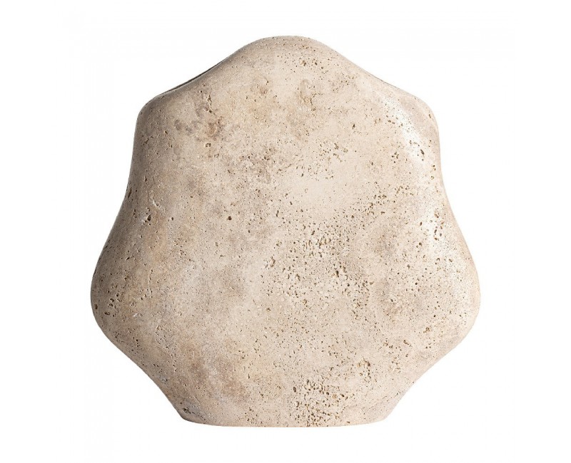 Jarrón Jasha Mármol 32x7,5x31 Estilo Contemporáneo - 1