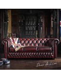 Sofá Chesterfield Original de 3 plazas piel Antique - 1