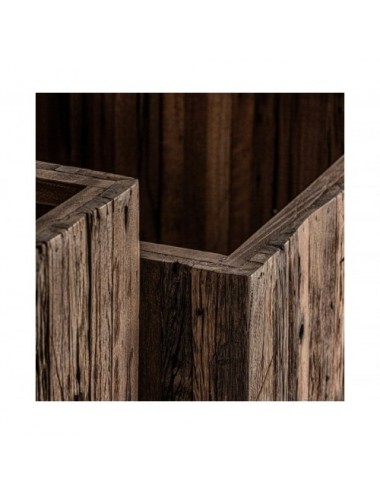 Macetero Samsun J 2 Madera Recuperada 60x60x45 46x46x55 Estilo Colonial - 4