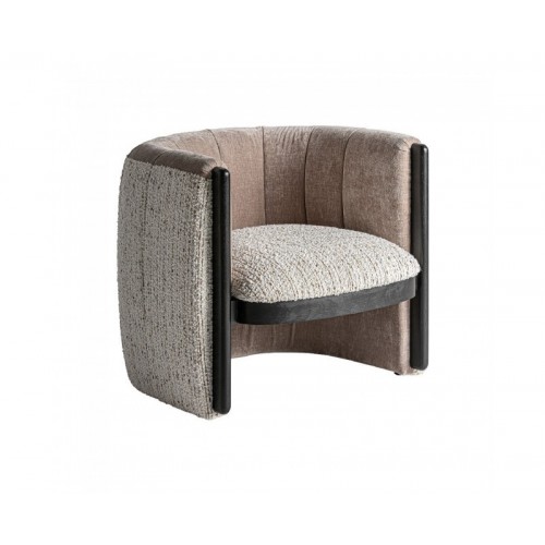 Sillón Erbach Madera De Pino 76x75x70 Estilo Art Deco - 1