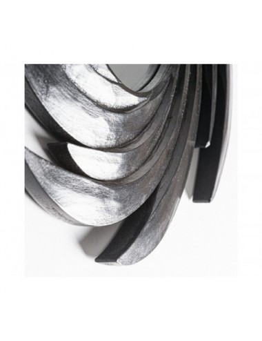 Espejo Asp Madera De Acacia 40x2x40 Estilo Art Deco - 1