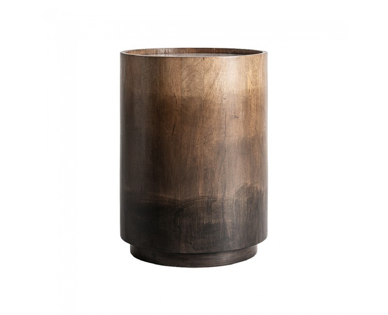 Mesa Auxiliar Arneke Madera De Mango 44x44x60 Estilo Art Deco - 1