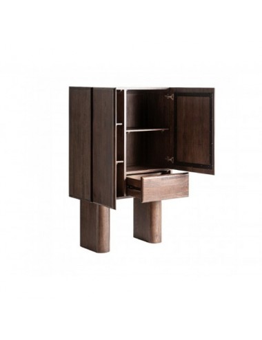 Armario Craigh Madera De Mango 100x45x160 Estilo Contemporáneo - 3